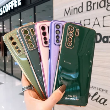Luksuzni 6D Electroplate Prekrita Moda Primeru Telefon Za Realme C35 Ženska Moda Kritje Funda Za Realme C 35