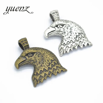 YuenZ 4pcs 2 barva Tibera Silver Plated Obesek Starinsko ptica Čare Nakit, Izdelava DIY Ročno Obrt 34*27 mm D522